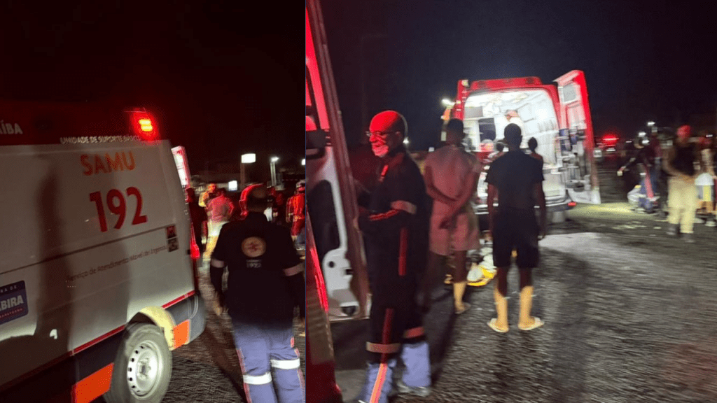 Acidente entre motocicletas deixa quatro feridos na rodovia entre Duas Estradas e Lagoa de&nbsp;Dentro