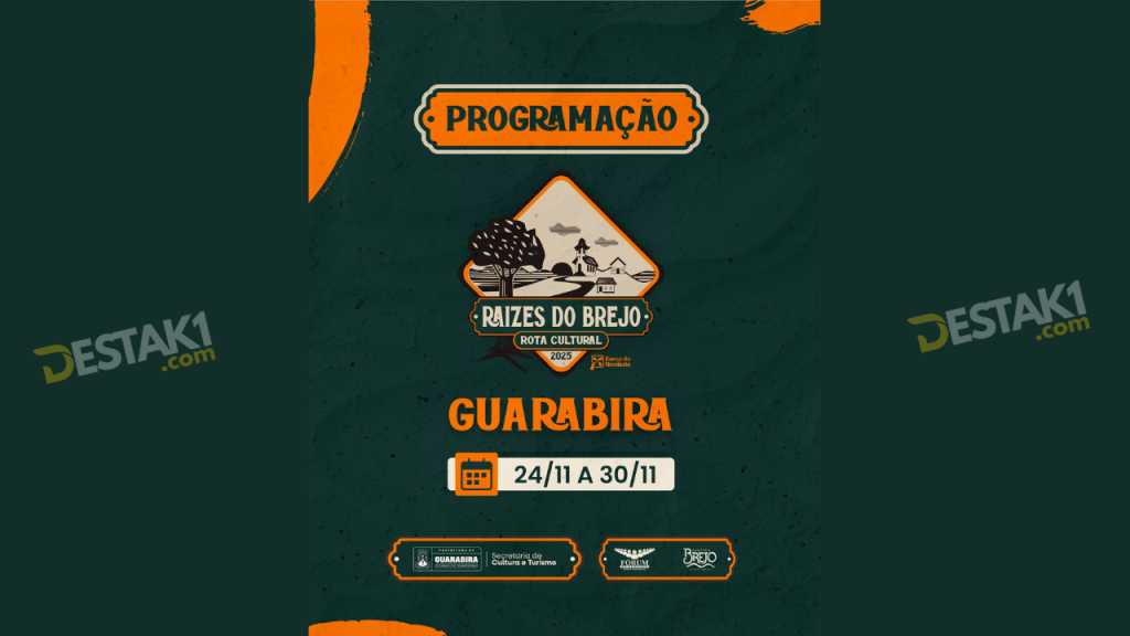 Guarabira abre oficialmente a Rota Cultural Raízes do Brejo 2025 nesta sexta-feira