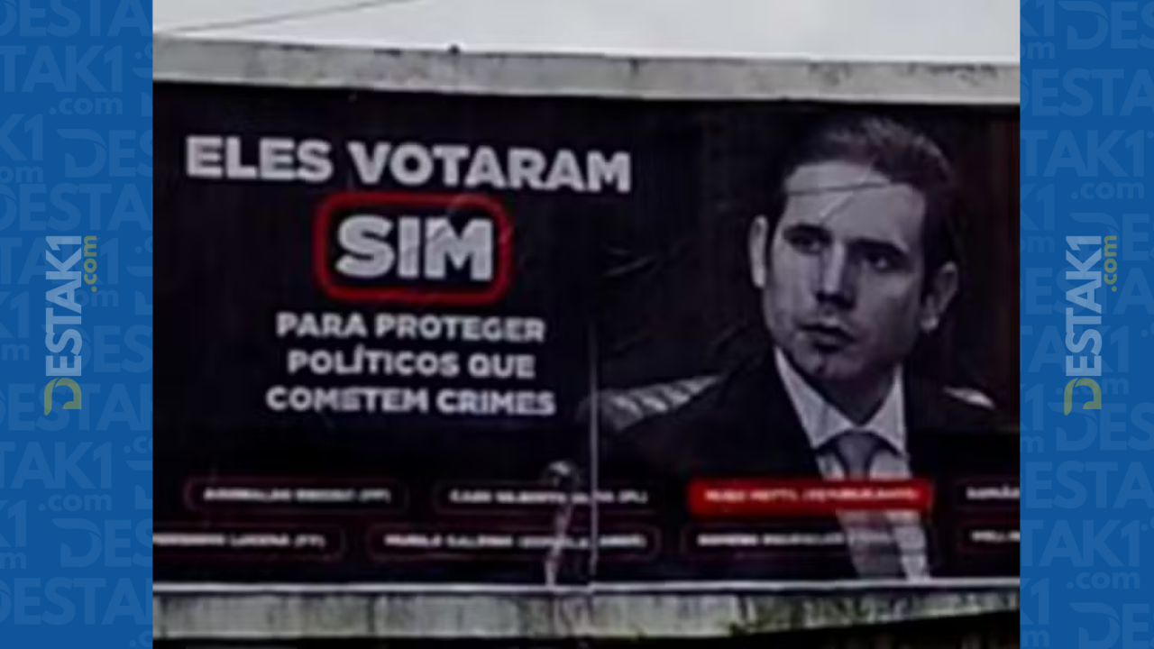 Hugo Motta entra na Justiça para retirada de outdoors contra a PEC da Blindagem e tem pedido negado na PB