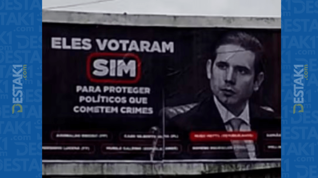 Hugo Motta entra na Justiça para retirada de outdoors contra a PEC da Blindagem e tem pedido negado na&nbsp;PB