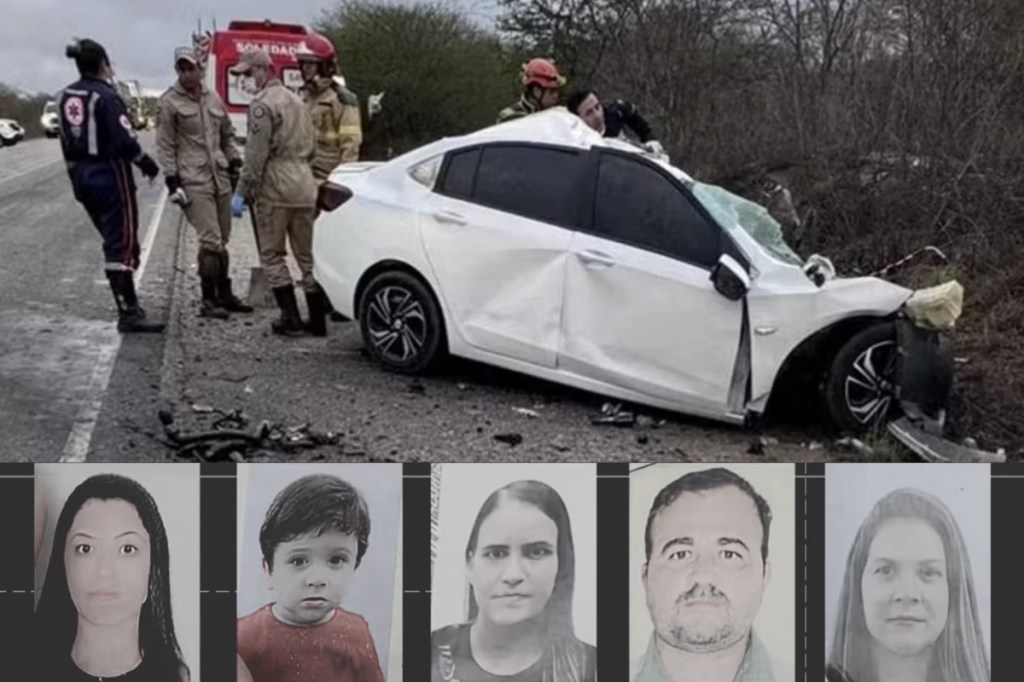 Perícia indica que carro com família que morreu em acidente com carreta invadiu pista contrária na BR-230, na&nbsp;Paraíba