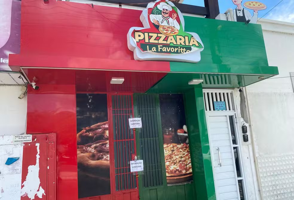 Interditada: Pizzaria suspeita de causar intoxicação na PB tinha insetos e problemas no armazenamento de alimentos, diz Vigilância&nbsp;Sanitária