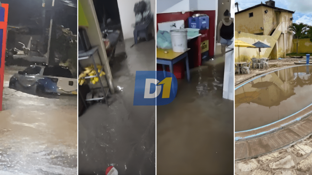 Chuvas intensas atingem cidades da região e provocam alagamentos e prejuízos na cidade Duas Estradas; moradores apontam problemas em canais de&nbsp;escoamento