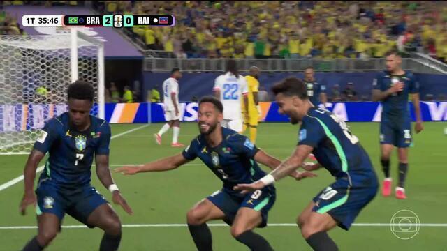 Brasil resolve o jogo no primeiro tempo e vence o Haiti na onda de Matheus Cunha